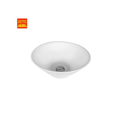 Direct selling no hole hand washbasin bathroom above counter top round shape Chinese washbasin